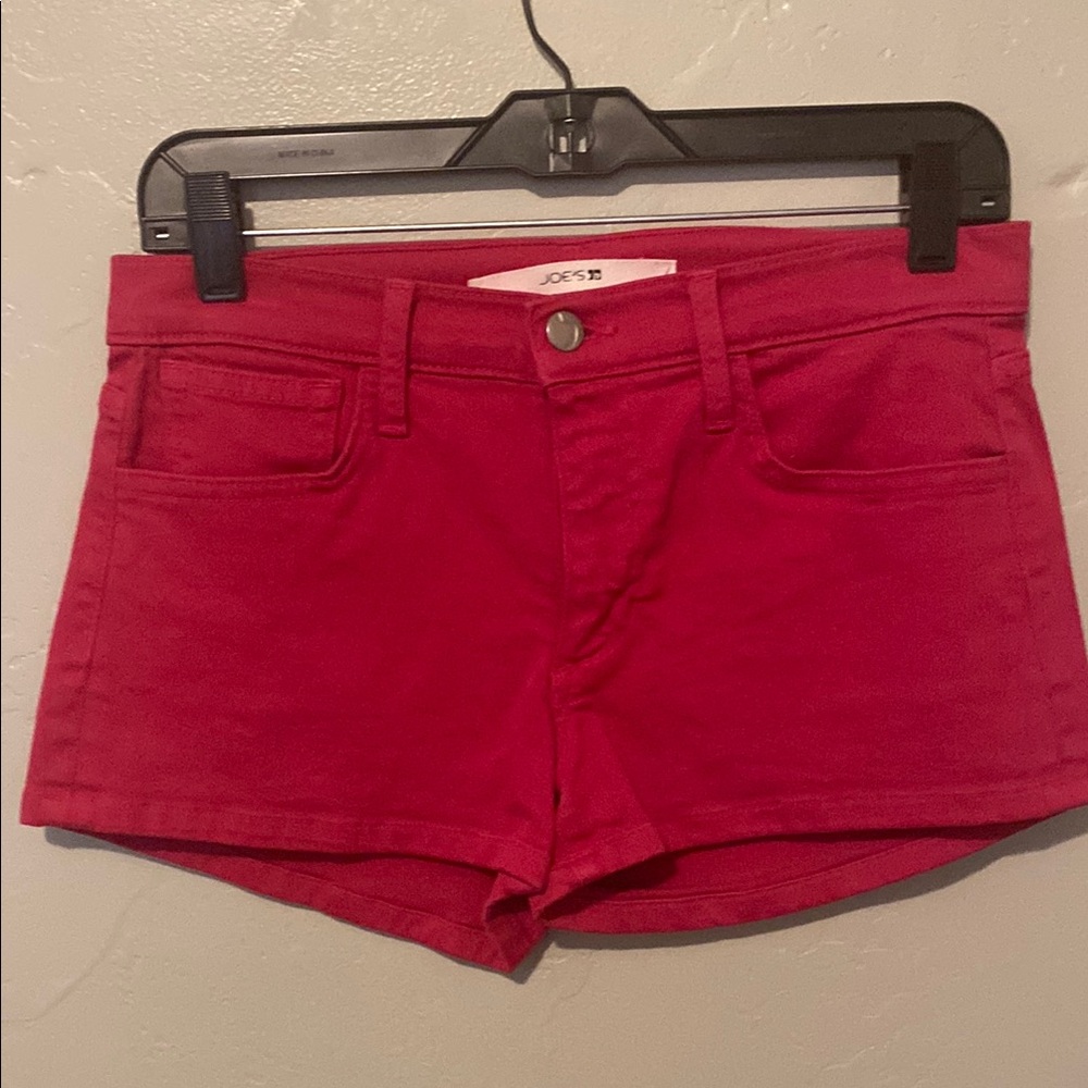 Joe's Jeans Women's Vibrant Dark Pink Jean Shorts 27